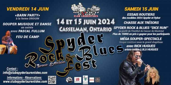 Spyder Rock & Blues Fest – 14 & 15 juin 2024