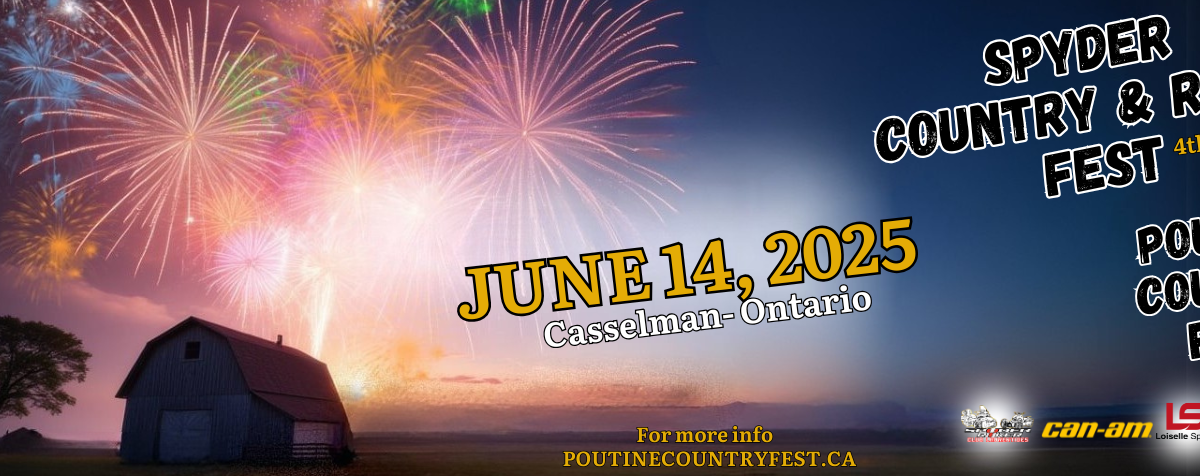 Fireworks at Poutine Country Fest!